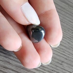 Black Hematite Metallic Agate Stone Crystal Energy New